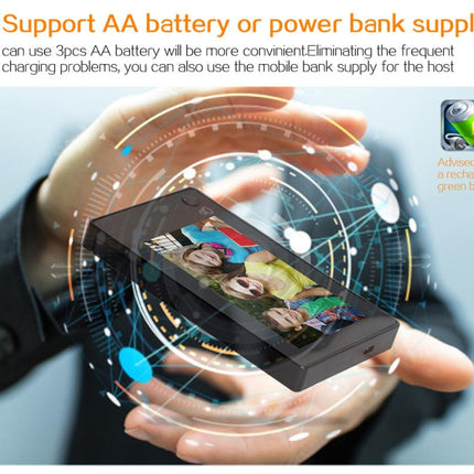 4.3 Security Camera Door Peephole With One-Key Watch - Black