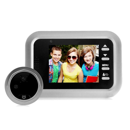 2.4 Screen 2.0Mp Security Camera With Tf Card Slot - Silver