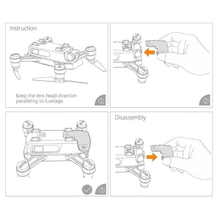 Protective Gimbal Hood For Dji Spark Camera - Compact Design