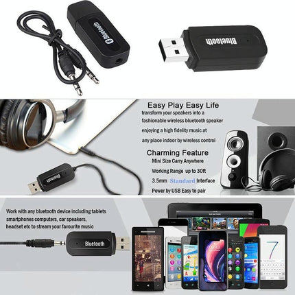 Portable Bluetooth Audio Adapter For M1 Player - Black
