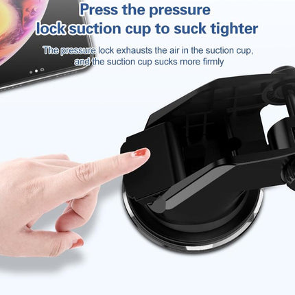 Wireless 10W Fast Charge Car Phone Holder With Voice Broadcast - Automatic