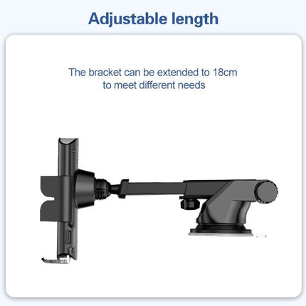 Wireless 10W Fast Charge Car Phone Holder With Voice Broadcast - Automatic
