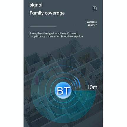 Lcd Bluetooth 5.0 Adapter Receiver / Transmitter - Black