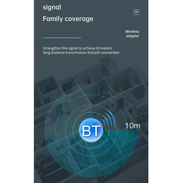 Lcd Bluetooth 5.0 Adapter Receiver / Transmitter - Black