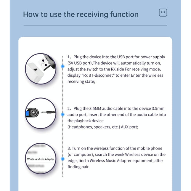 Lcd Bluetooth 5.0 Adapter Receiver / Transmitter - Black