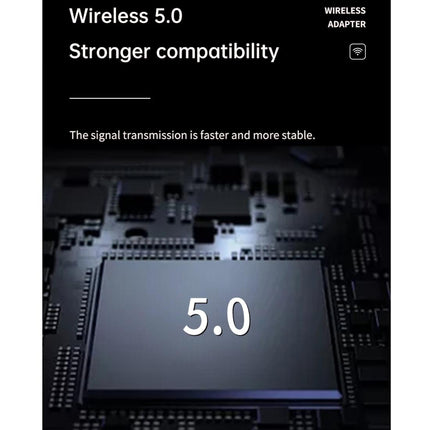 2-In-1 Bluetooth Adapter With Lcd Display - Black