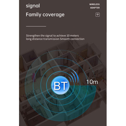 2-In-1 Bluetooth Adapter With Lcd Display - Black