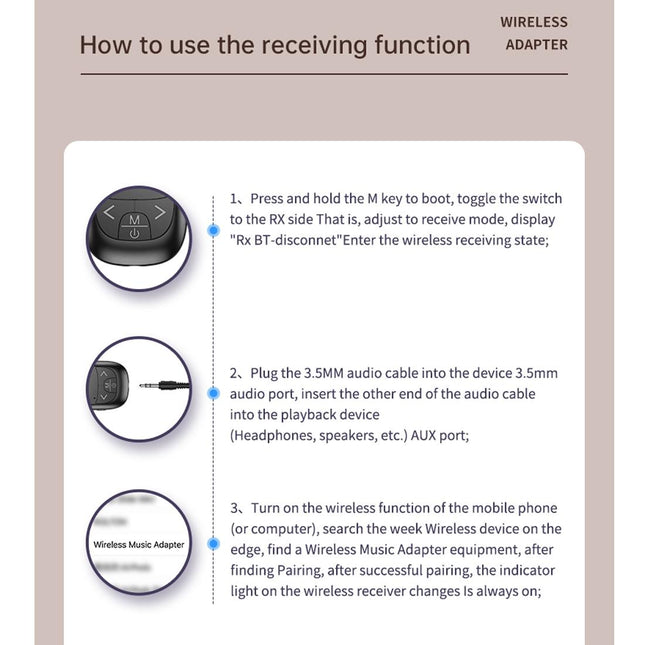 2-In-1 Bluetooth Adapter With Lcd Display - Black