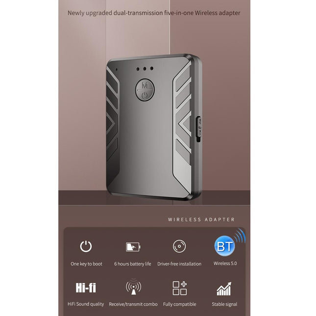 2-In-1 Bluetooth Audio Adapter T-19 Receiver / Transmitter
