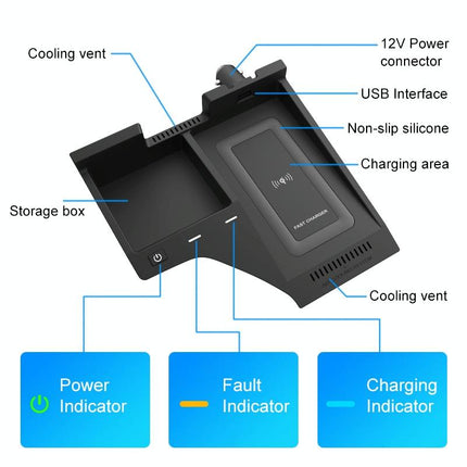 10W Wireless Charger For Nissan Sylphy 2020-2022 - Qi Standard Quick Charging