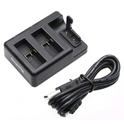Remote Control Charger For Dual Batteries With Usb Cable For Gopro Hero7 / 6 / 5