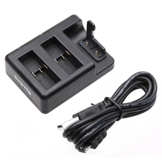 Remote Control Charger For Dual Batteries With Usb Cable For Gopro Hero7 / 6 / 5