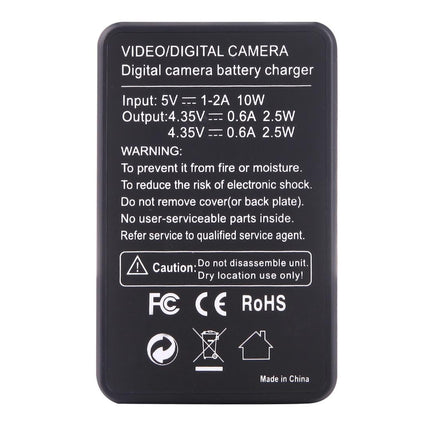 Lcd Screen Dual Batteries Charger For Gopro Hero5 With Displayed Capacity