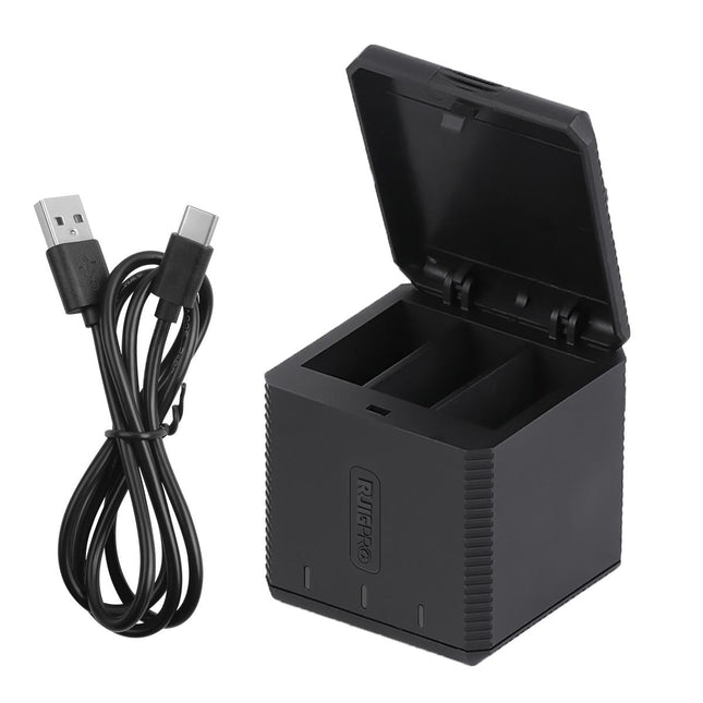 Triple Usb Charger Box For Gopro Hero9 / 10 With Indicator Light And Cable