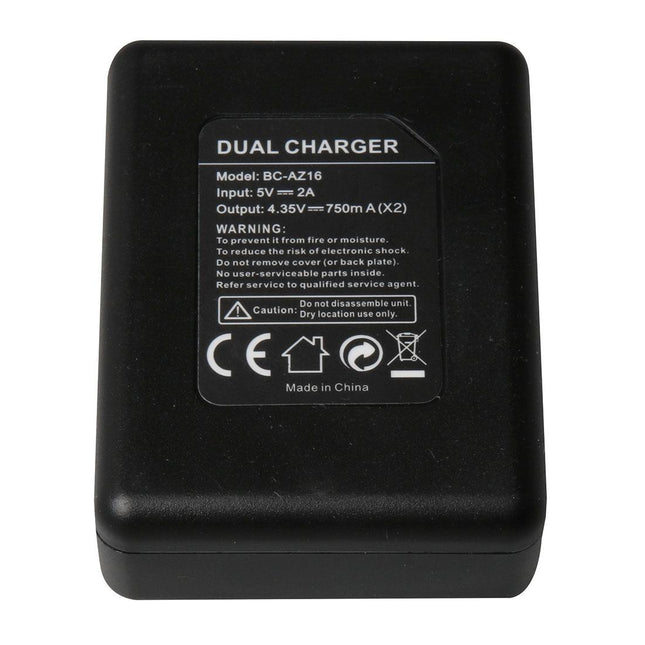 Usb Dual Battery Charger For Xiaomi Xiaoyi Ii 4K Camera