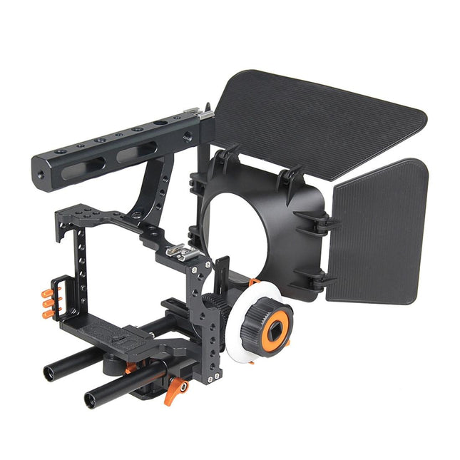 Sony A7 Cage Set With Stabilizer Follow Focus And Matte Box - Orange