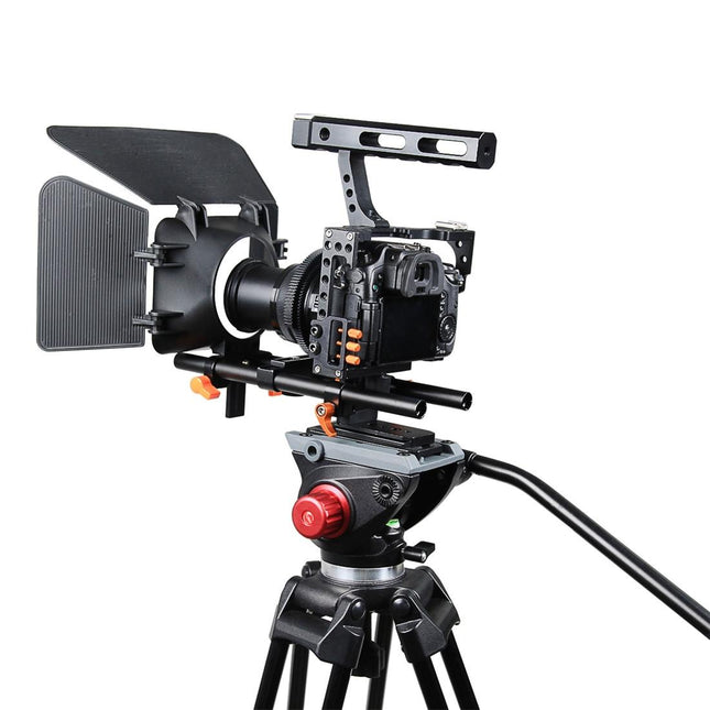 Sony A7 Cage Set With Stabilizer Follow Focus And Matte Box - Orange