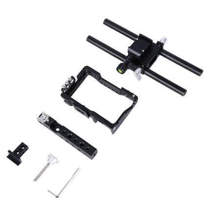 Sony A6000 / A6300 / A6400 / A6500 Camera Cage Stabilizer With Handle - Black