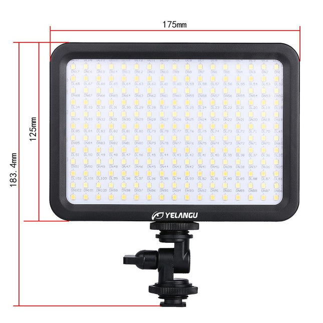 Dimmable Studio Light For Dslr Cameras - 204 Leds 1000Lm 3300-5600K