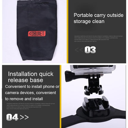 360 Degree Selfie Mount For Action Cameras With Flex Clamp