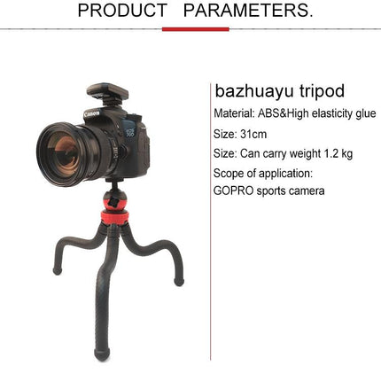 Flexible Mini Octopus Tripod With Phone Clamp For Iphone Galaxy Huawei Gopro