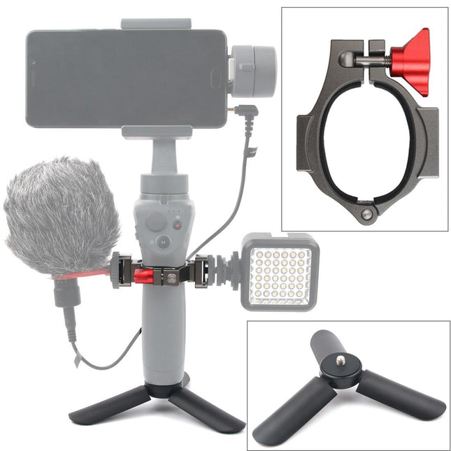 Compact Tripod Mount For Dji Mobile 2 With Flashlight Extension