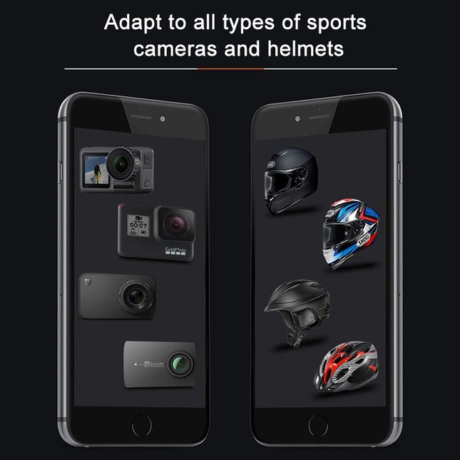 Multi-Joint Helmet Mount Set For Action Cameras