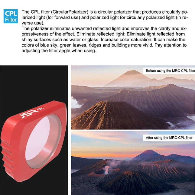 Pocket-Sized Hd Slim Cpl Lens Filter For Dji
