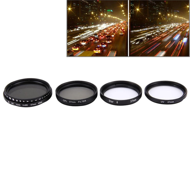 Professional 4-In-1 Lens Filter For Gopro And Xiaomi Action Cameras