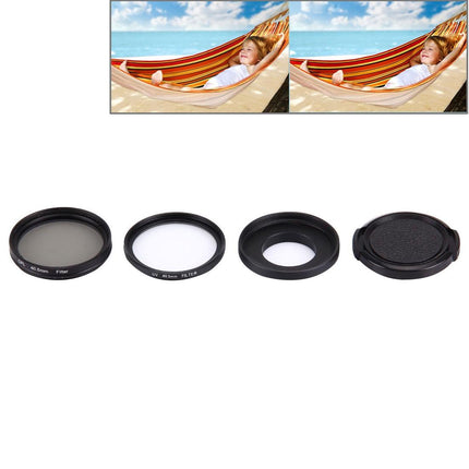 Professional 40.5Mm Lens Filter Kit For Gopro Hero4 / 3 / 3+ With Waterproof Housing And Adapter Ring