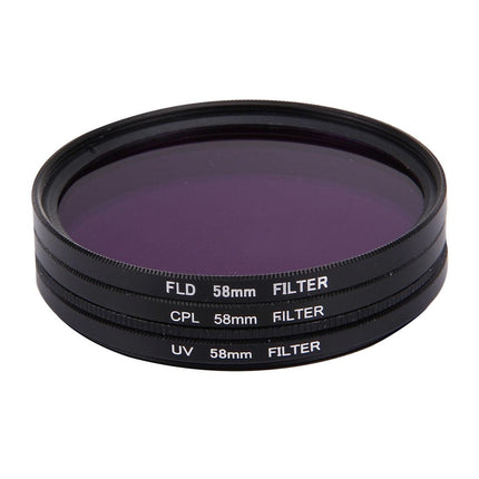 58Mm Professional Lens Filter For Gopro And Xiaomi Yi Sport Camera - Cpl Uv Fld