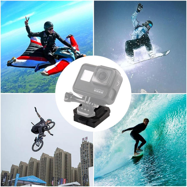 Aluminium Alloy Helmet Selfie Stand For Gopro And Xiaoyi Sports Camera