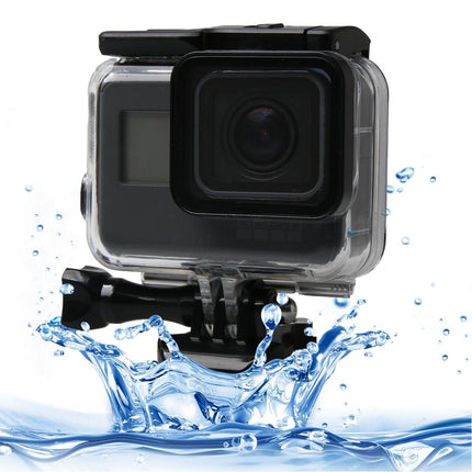 60M Waterproof Diving Case For Gopro Hero6 / 5 With Touch Screen Back Door And Filter Buckle