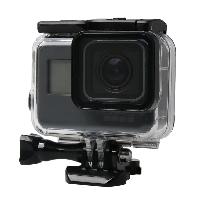 60M Waterproof Diving Case For Gopro Hero6 / 5 With Touch Screen Back Door And Filter Buckle