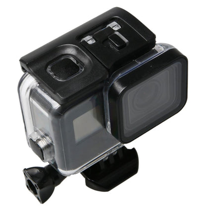 60M Waterproof Diving Case For Gopro Hero6 / 5 With Touch Screen Back Door And Filter Buckle