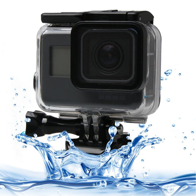60M Waterproof Diving Case For Gopro Hero6 / 5 With Touch Screen Back Door And Filter Buckle