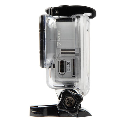 Waterproof Touch Back Cover For Gopro Hero7 - White / Silver