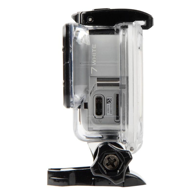 Waterproof Touch Back Cover For Gopro Hero7 - White / Silver