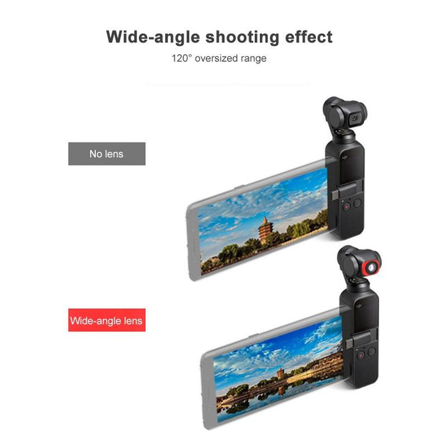 5-In-1 Super Wide Angle Lens With Macro Cpl And Nd16 Filters For Dji Pocket