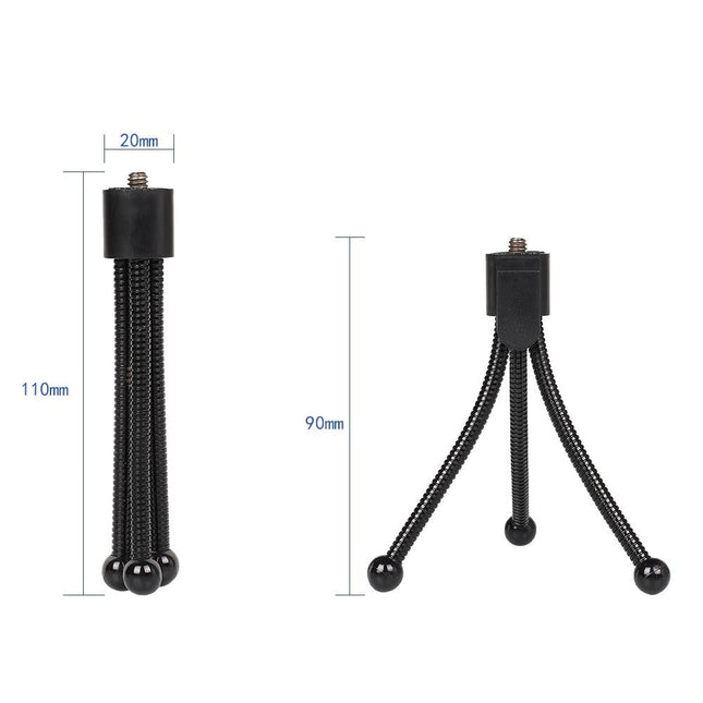 Metal Desktop Tripod Mount - Max Load 0.6Kg - Unc1 / 4 Screw Interface