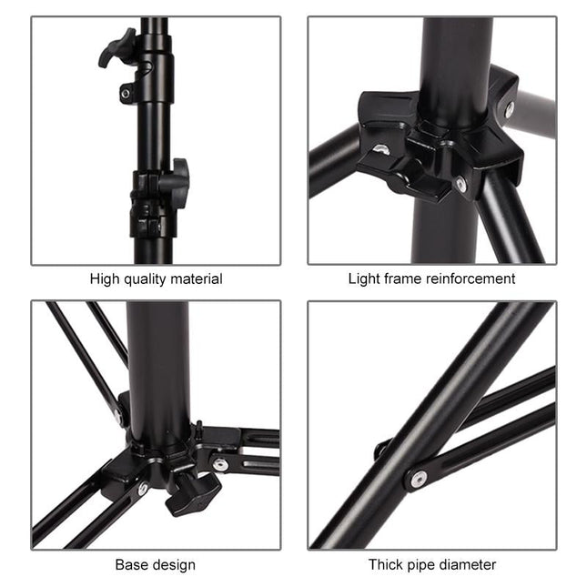 Professional Photography Lighting Stand With Spring Buffer For Studio Flash