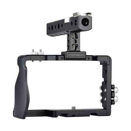 Sony A6000 / A6300 / A6500 / A6400 Camera Cage Stabilizer With Handle - Black