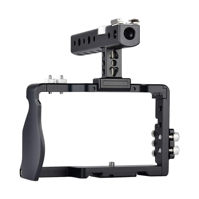 Sony A6000 / A6300 / A6500 / A6400 Camera Cage Stabilizer With Handle - Black
