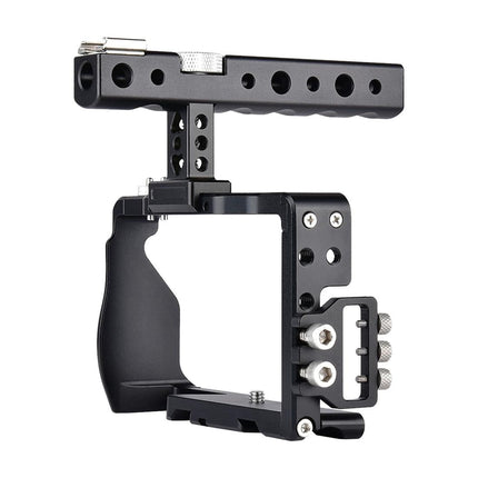 Sony A6000 / A6300 / A6500 / A6400 Camera Cage Stabilizer With Handle - Black