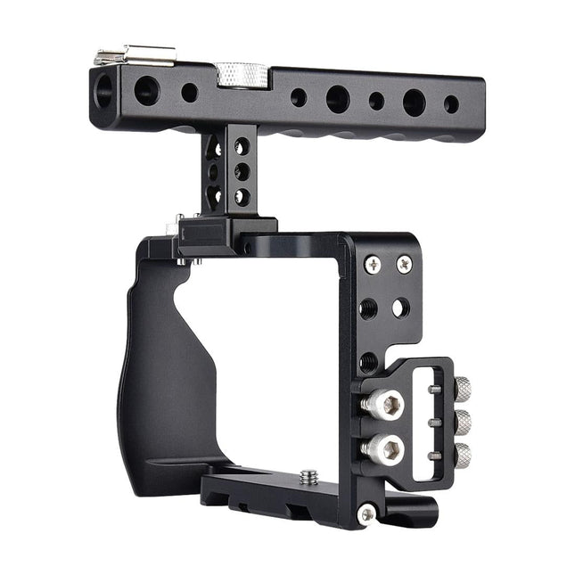 Sony A6000 / A6300 / A6500 / A6400 Camera Cage Stabilizer With Handle - Black