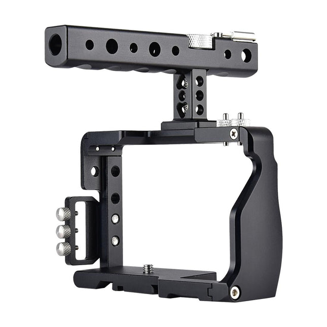 Sony A6000 / A6300 / A6500 / A6400 Camera Cage Stabilizer With Handle - Black