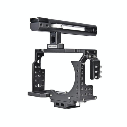 Handle Video Camera Cage Stabilizer For Sony A7K / A72 / A73 / A7S2 / A7R3 / A7R2 / A7X Black