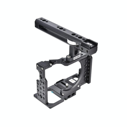 Handle Video Camera Cage Stabilizer For Sony A7K / A72 / A73 / A7S2 / A7R3 / A7R2 / A7X Black
