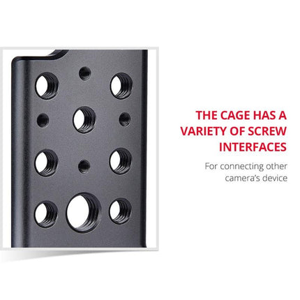 Video Camera Cage Stabilizer For Sony A7K / A72 / A73 / A7S2 / A7R3 / A7R2 / A7X Black