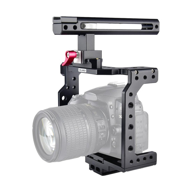 Video Camera Cage Stabilizer - Black Handle